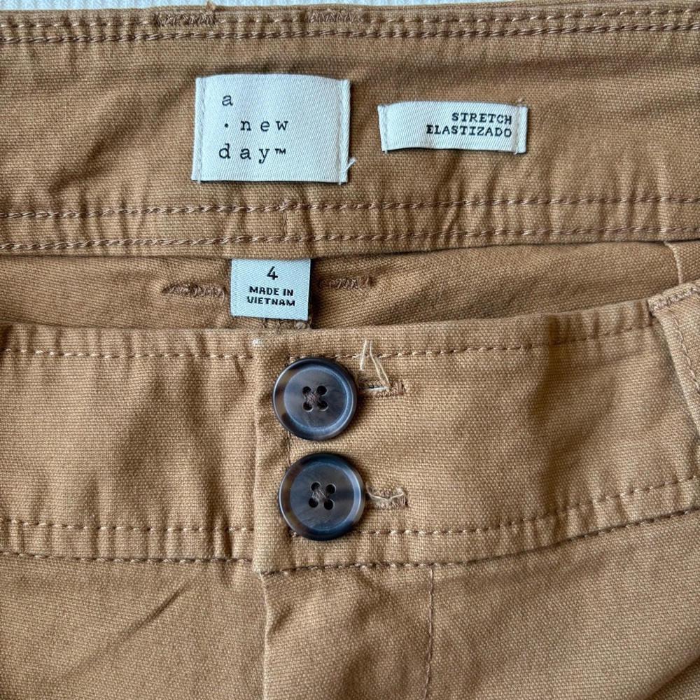 A New Day Tan Stretch Cotton Shorts - Picture 6 of 7